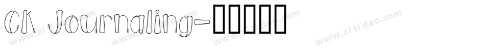 CK Journaling字体转换